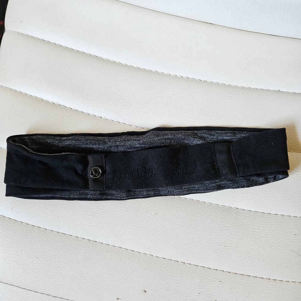 Lululemon Black Athletic Headband Fitness Accessory